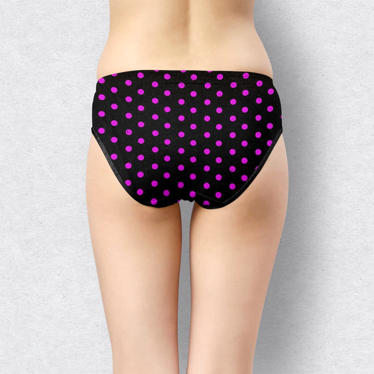 BLACK PANTIES DOT PRINT - IE