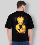 MENS BLACK T-SHIRTFRONT & BACK PRINT