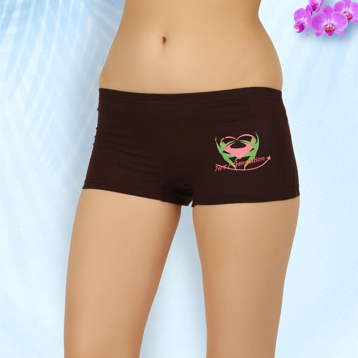 BOYSHORTS DARK COLOUR PRINT