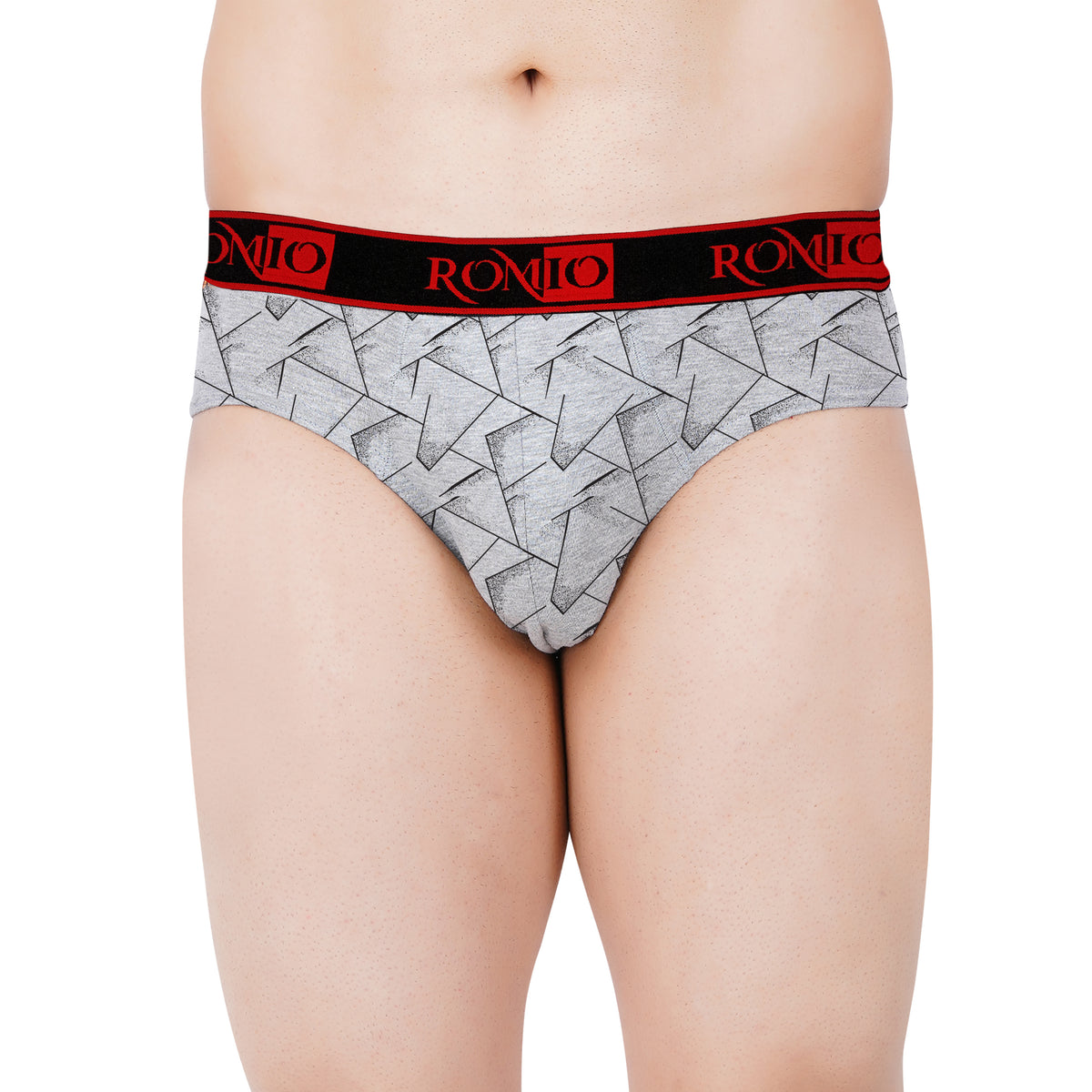 Men's Box Printed Outer Elastic Brief