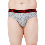 Men's Box Printed Outer Elastic Brief