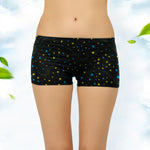 STAR PRINT BLACK BOYSHORTS PANTY