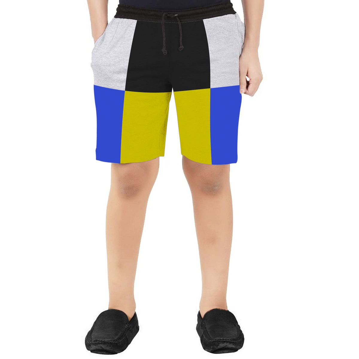 SHORTS MULTI-COLOUR CUT & SEW