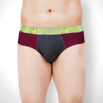 Men's Soft Stretchable Outer Elastic Colorblocked Brief