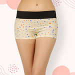 LIGHT COLOUR STAR PRINT HIPSTER BOYSHORTSPANTY