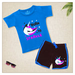 GIRLS T-SHIRT & SHORTS SET