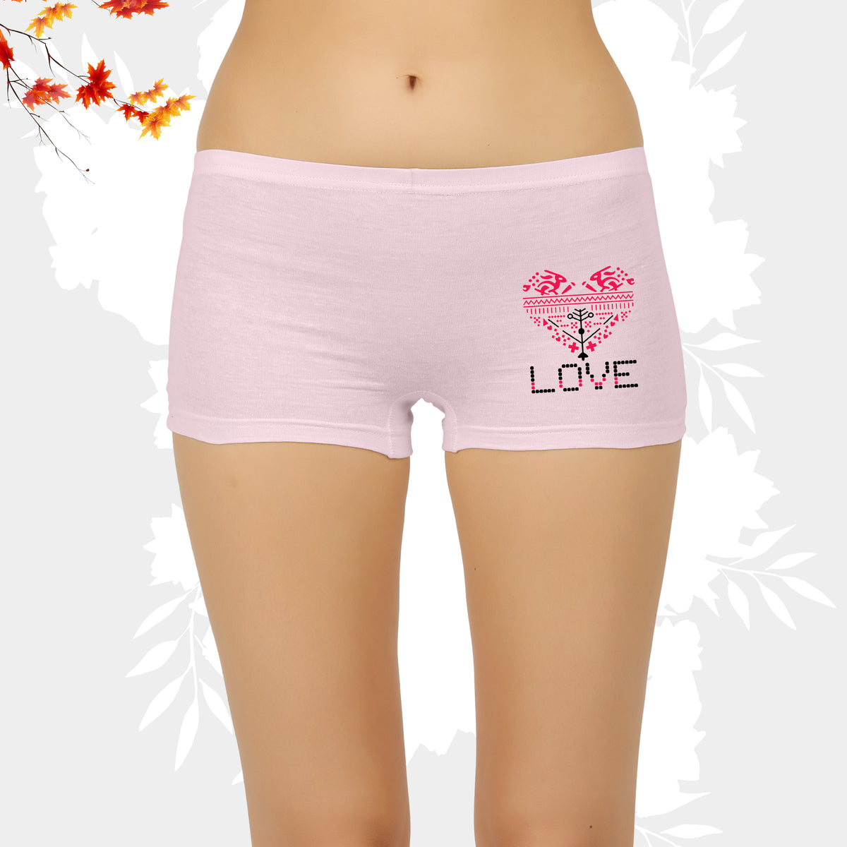 LIGHT COLOUR PRINTED BOYSHORTS PANTY