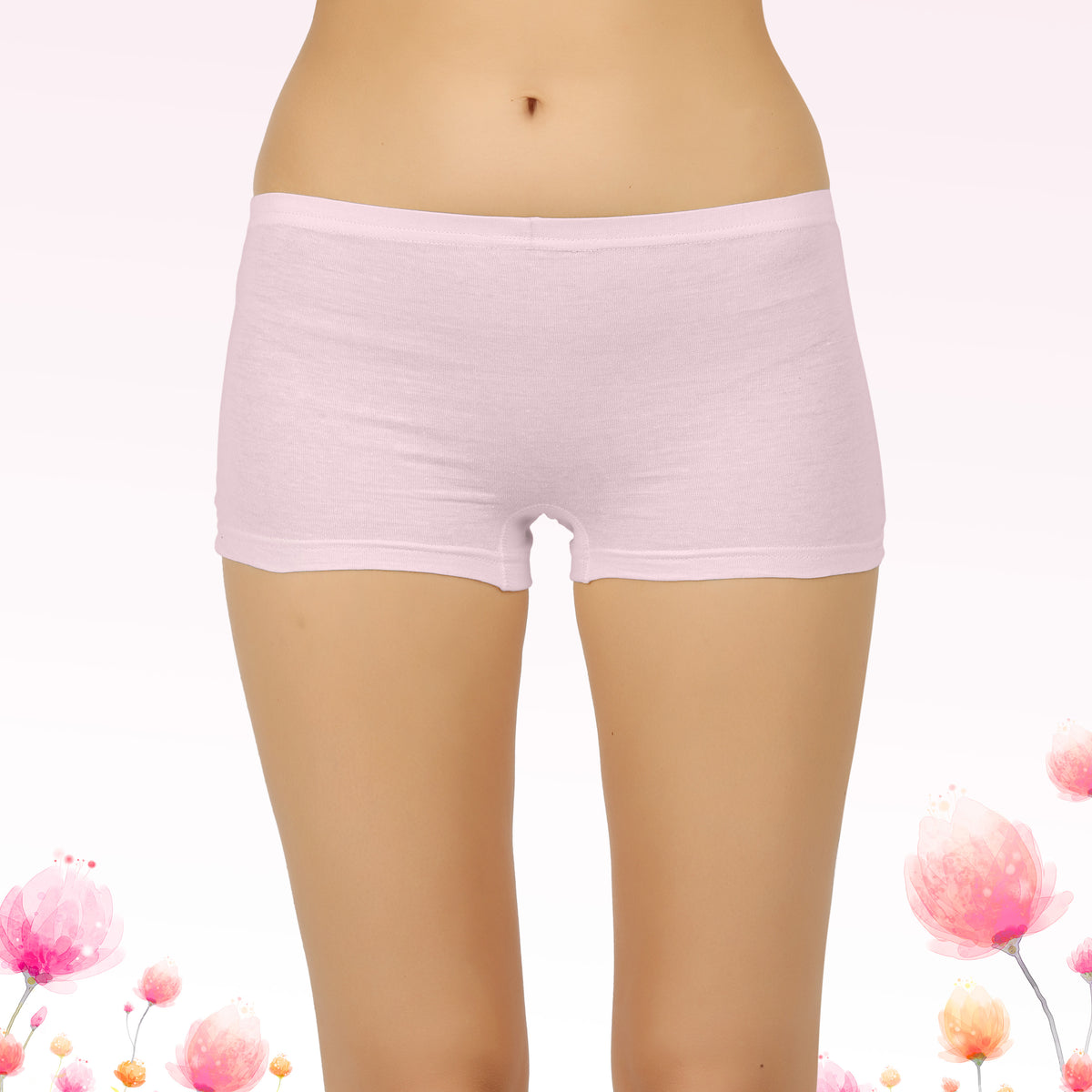 LIGHT COLOUR PLAIN BOYSHORTS PANTY