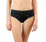 STAR PRINT BLACK PANTIES