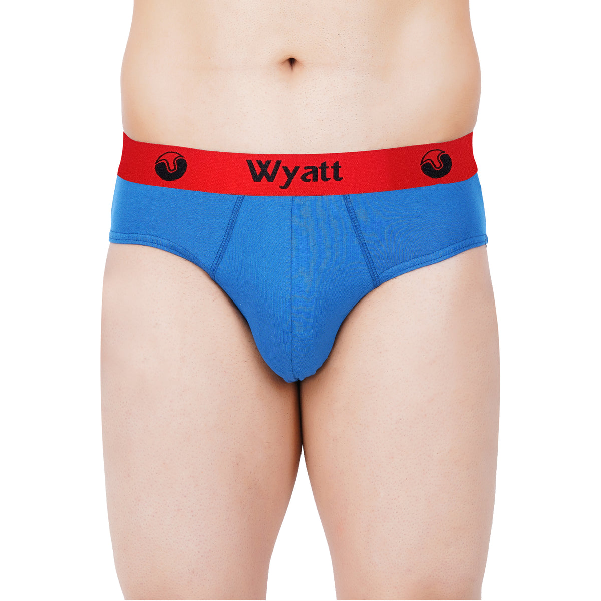 WYATT BRIEFS RED ELASTIC PLAIN - OE