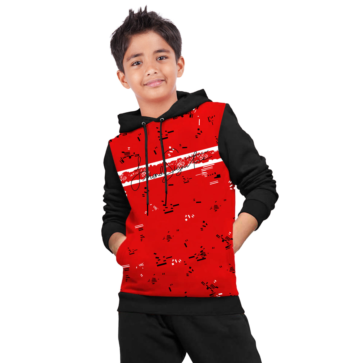 BOYS HOODIES CUT & SEW ALLOVER PRINT