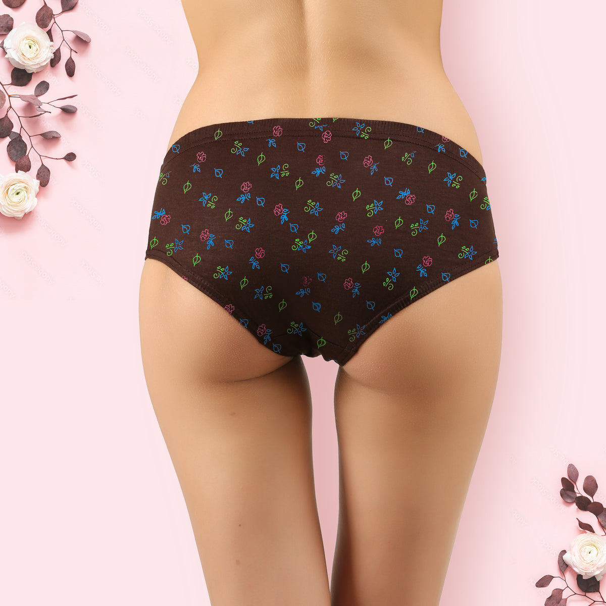 PANTIES FLOWER PRINT - IE