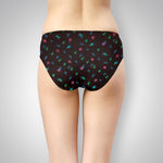 LILLY ROSE DARK COLOUR PANTIES FLOWER PRINT - IE