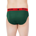 WYATT BRIEFS RED ELASTIC PLAIN - OE