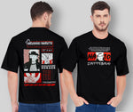 MENS BLACK T-SHIRTFRONT & BACK PRINT