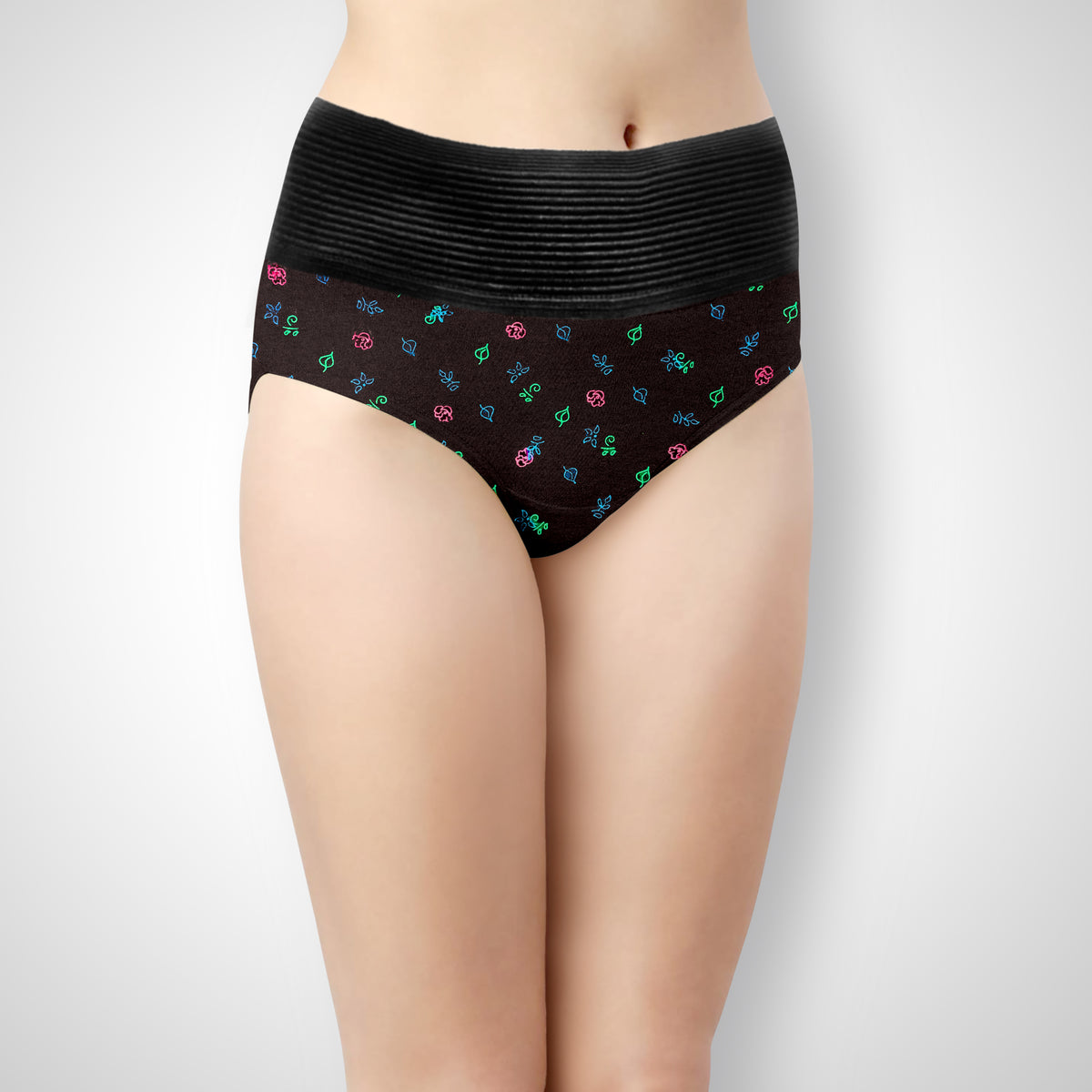 LILLY ROSE DARK COLOUR DUMMY TUKKER PANTIES FLOWER PRINT