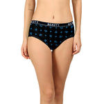 BLACK BEAUTY PANTIES FLOWER PRINT