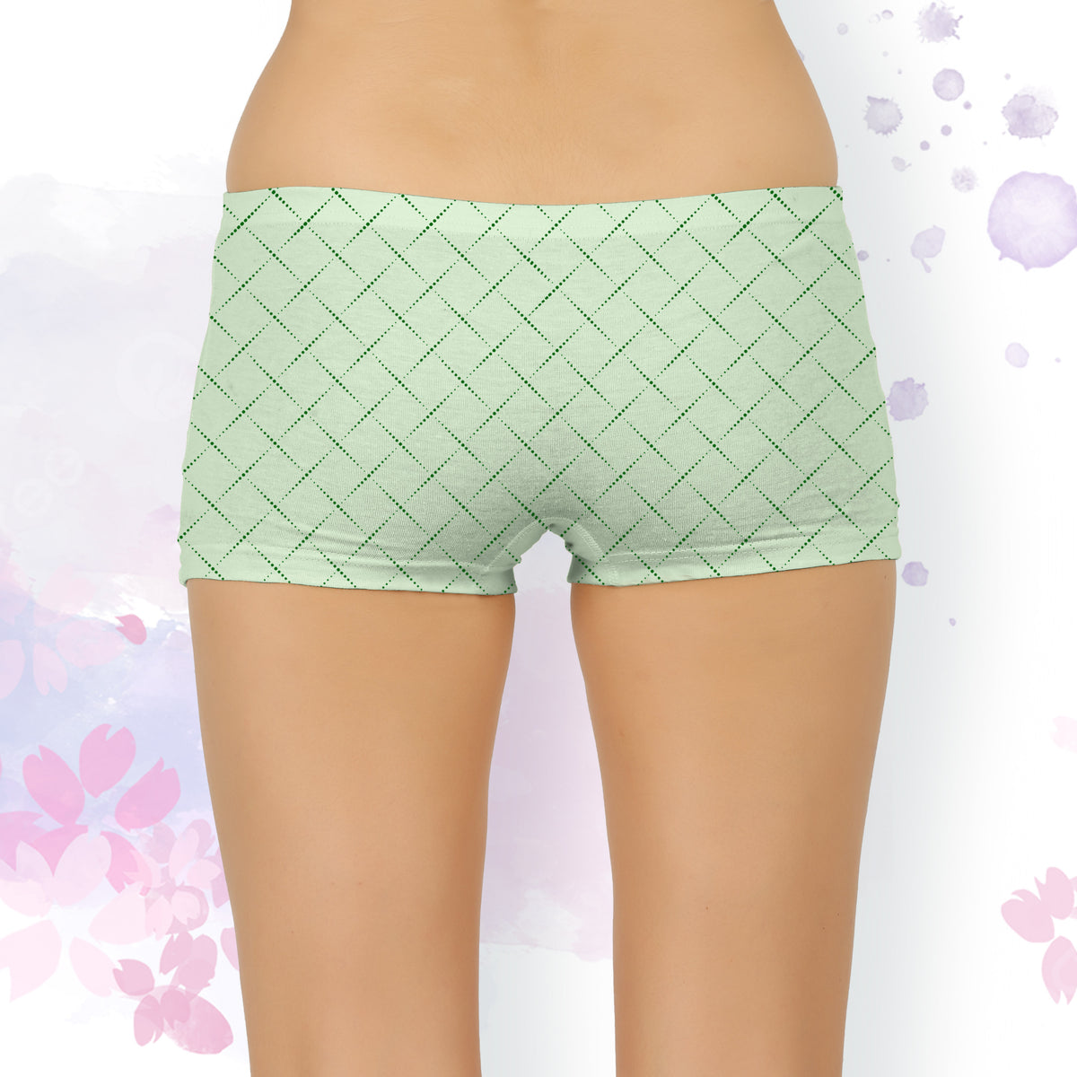 LIGHT COLOUR LINE PRINTED BOYSHORTS PANTY