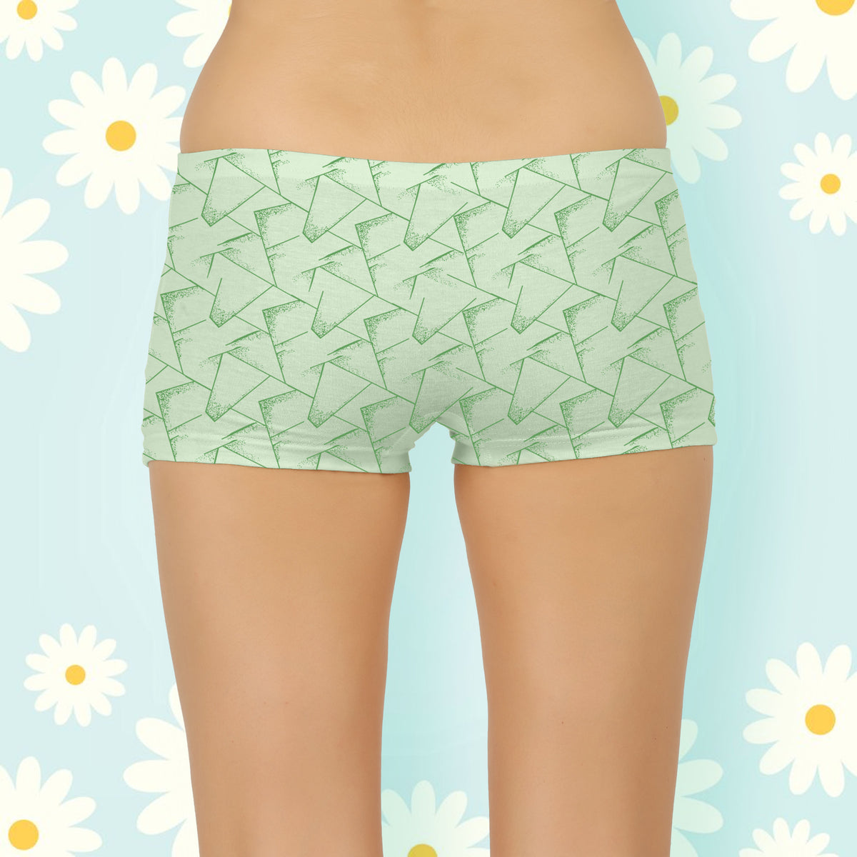 LIGHT COLOUR BOX PRINTED BOYSHORTS PANTY