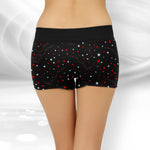 STAR PRINT BLACK BOYSHORTS HIPSTER PANTY