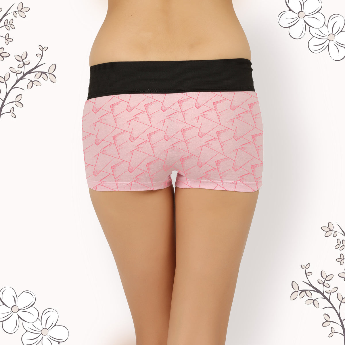 LIGHT COLOUR BOX PRINTED HIPSTER BOYSHORTS