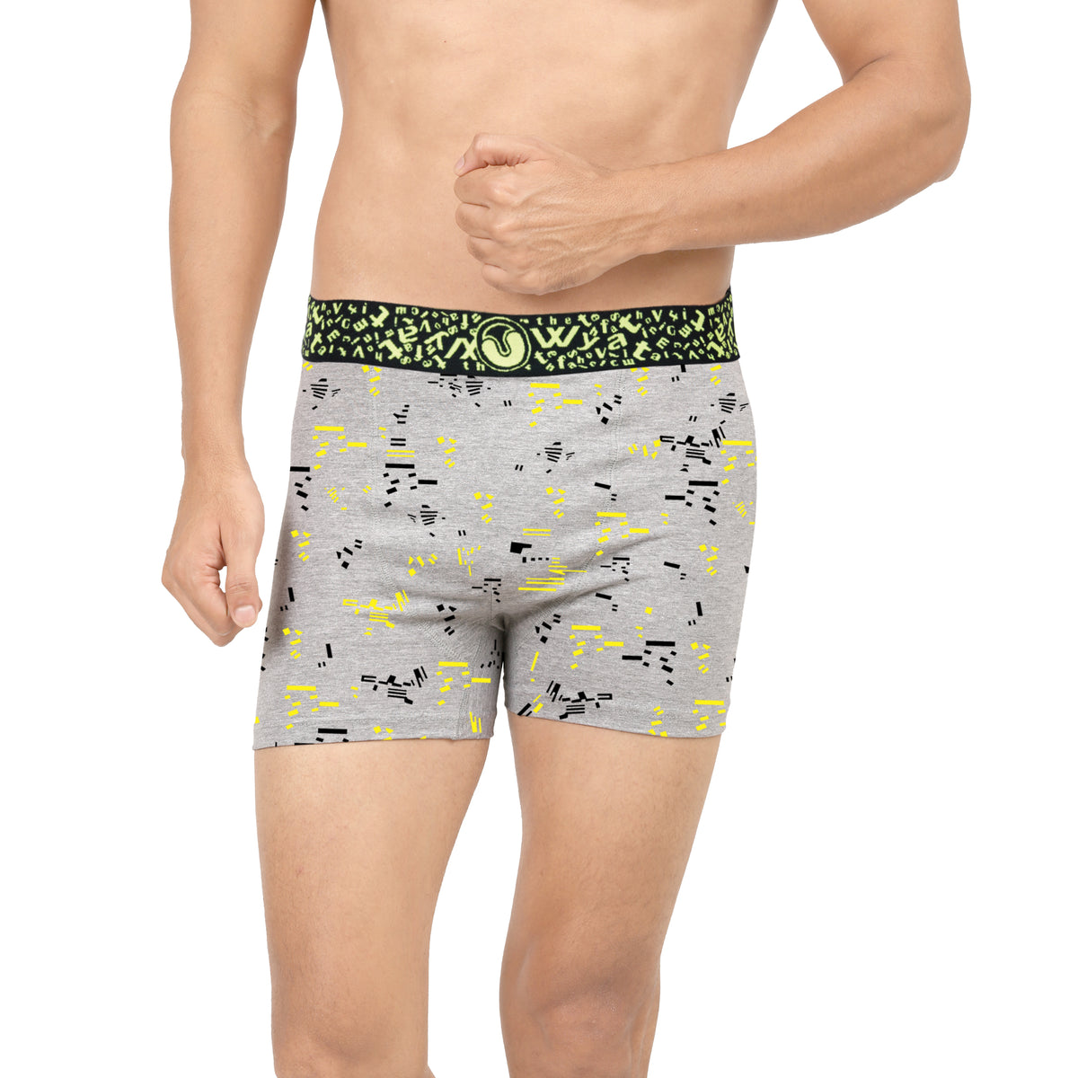 WYATT MELANGE TRUNKS PRINT - OE