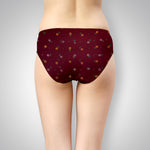 LILLY ROSE DARK COLOUR PANTIES FLOWER PRINT - IE