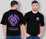 MENS BLACK T-SHIRTFRONT & BACK PRINT