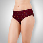 LILLY ROSE DARK COLOUR PANTIES FLOWER PRINT - IE