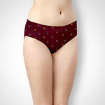 LILLY ROSE DARK COLOUR PANTIES FLOWER PRINT - IE