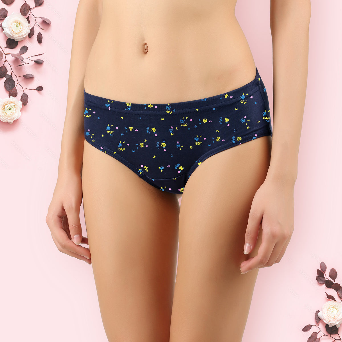 PANTIES FLOWER PRINT - IE