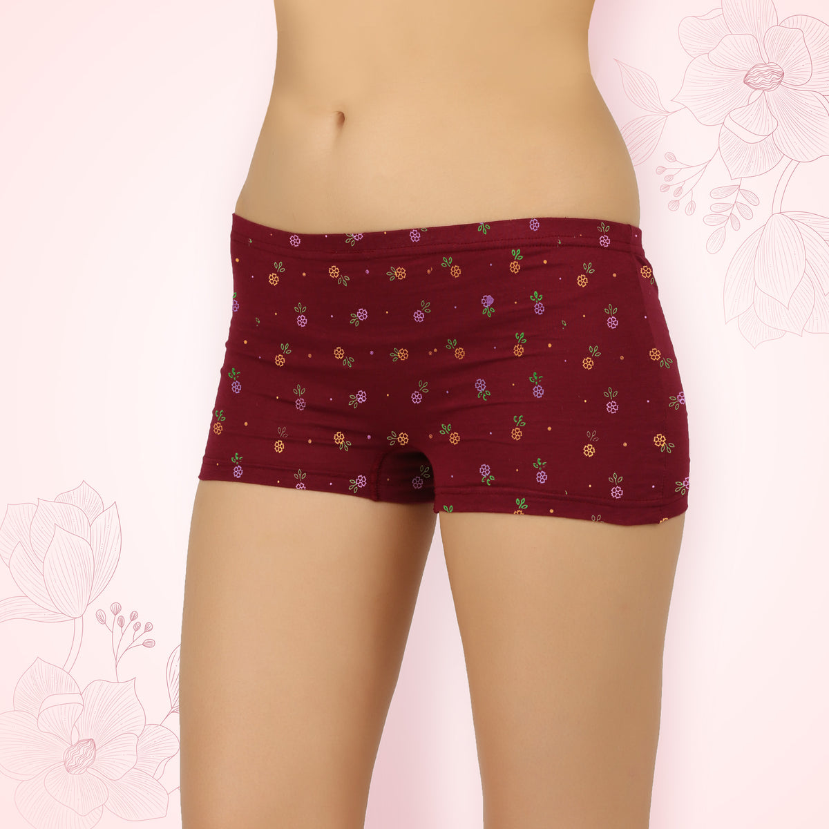 BOYSHORTS FLOWER PRINT - IE