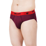 WYATT BRIEFS RED ELASTIC PLAIN - OE