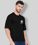 MENS BLACK T-SHIRTFRONT & BACK PRINT