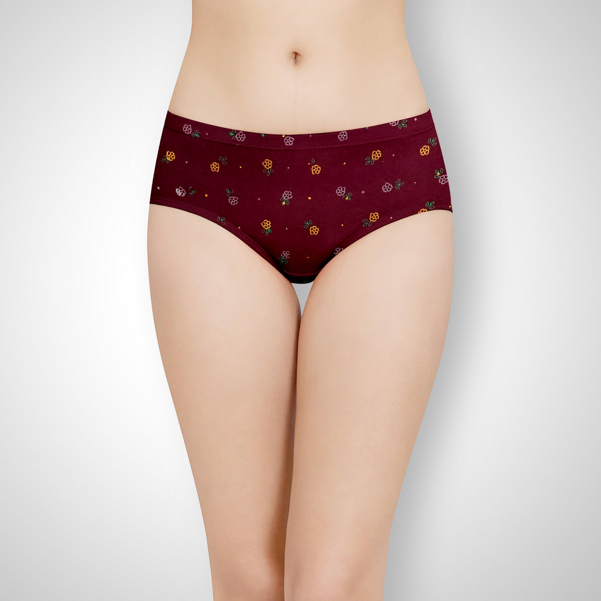 LILLY ROSE DARK COLOUR PANTIES FLOWER PRINT - IE