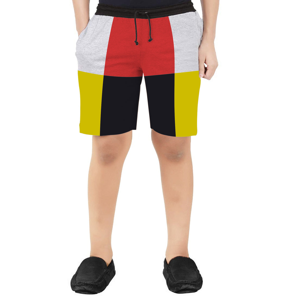 SHORTS MULTI-COLOUR CUT & SEW