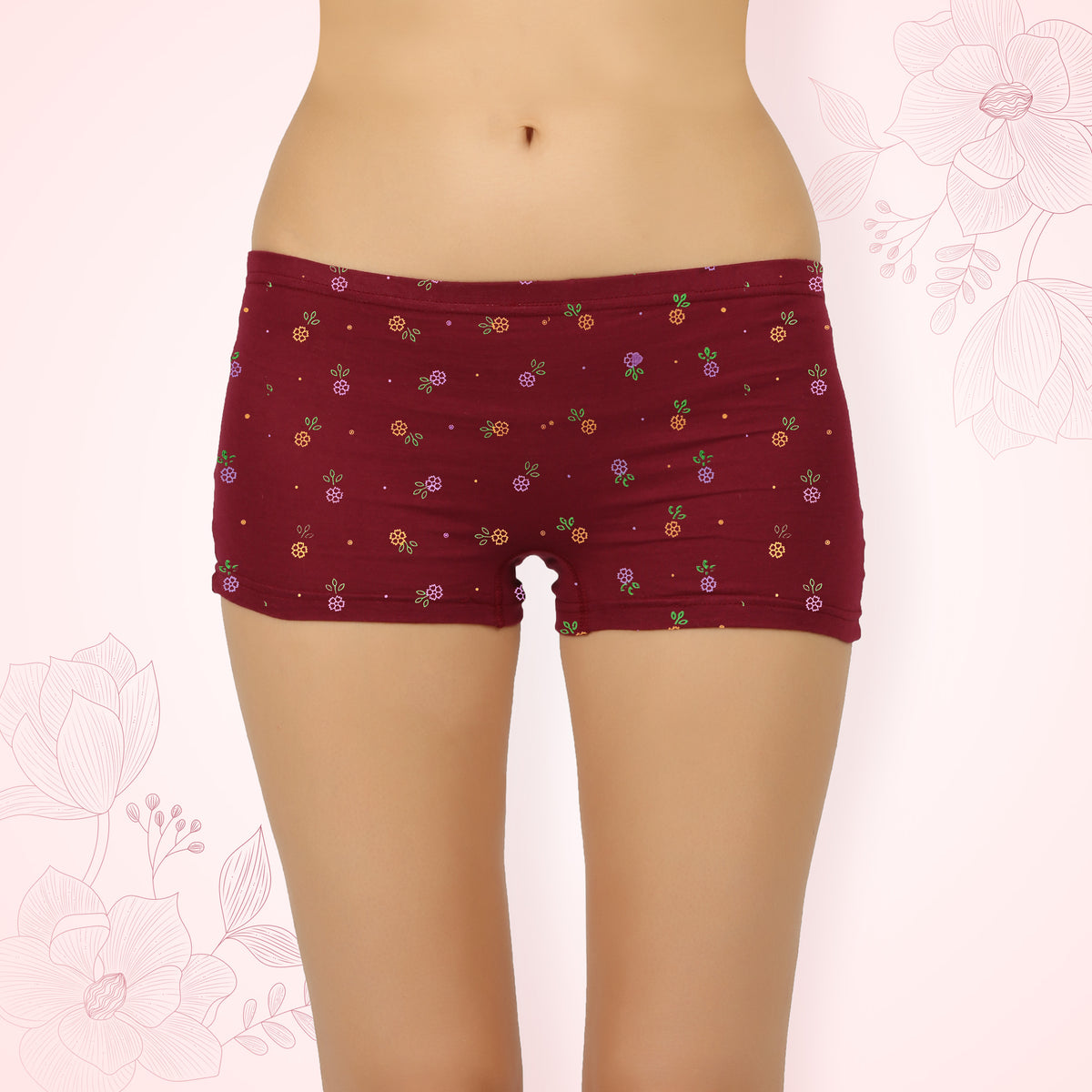 BOYSHORTS FLOWER PRINT - IE