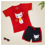 GIRLS T-SHIRT & SHORTS SET