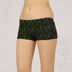 BOX PRINTED BLACK BOYSHORTS PANTY