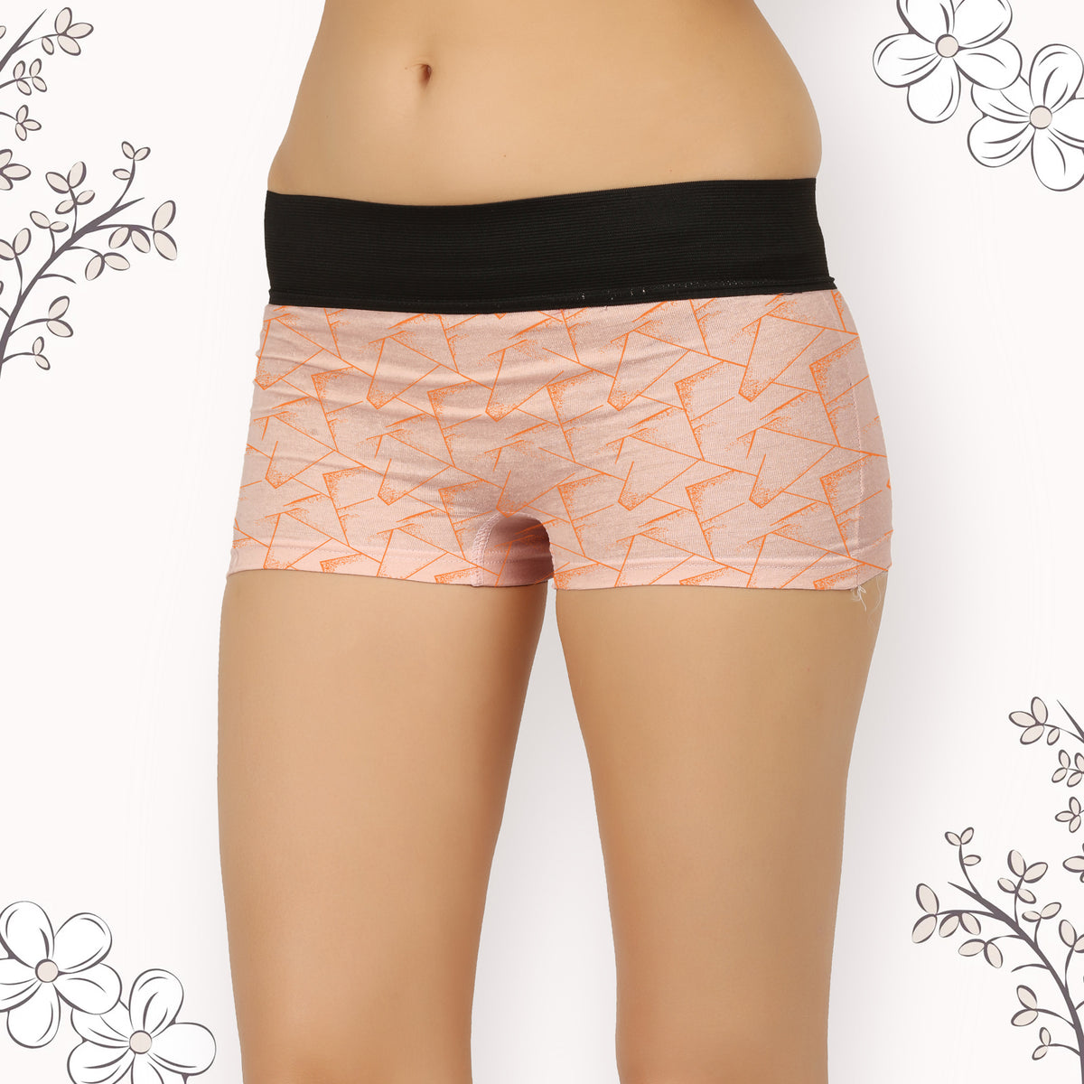 LIGHT COLOUR BOX PRINTED HIPSTER BOYSHORTS