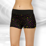 STAR PRINT BLACK BOYSHORTS HIPSTER PANTY