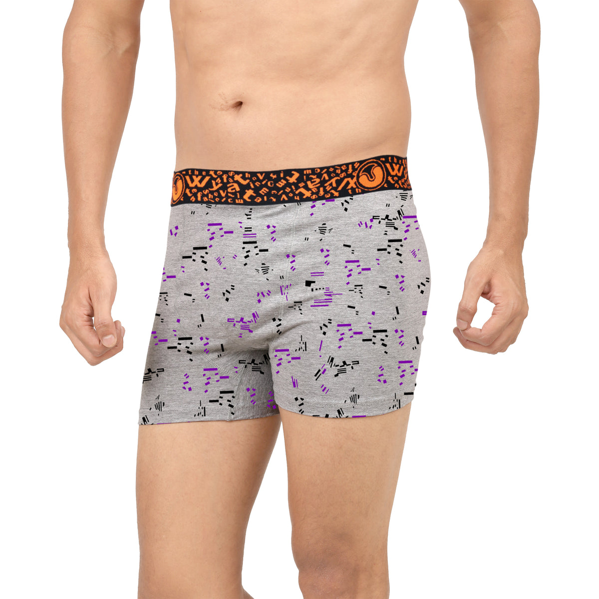 WYATT MELANGE TRUNKS PRINT - OE