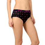 BLACK BEAUTY PANTIES FLOWER PRINT