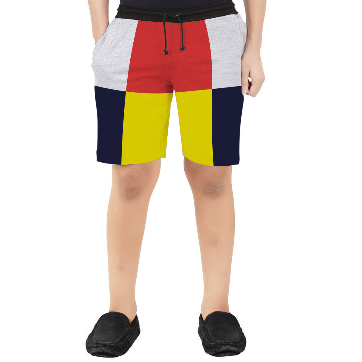 SHORTS MULTI-COLOUR CUT & SEW