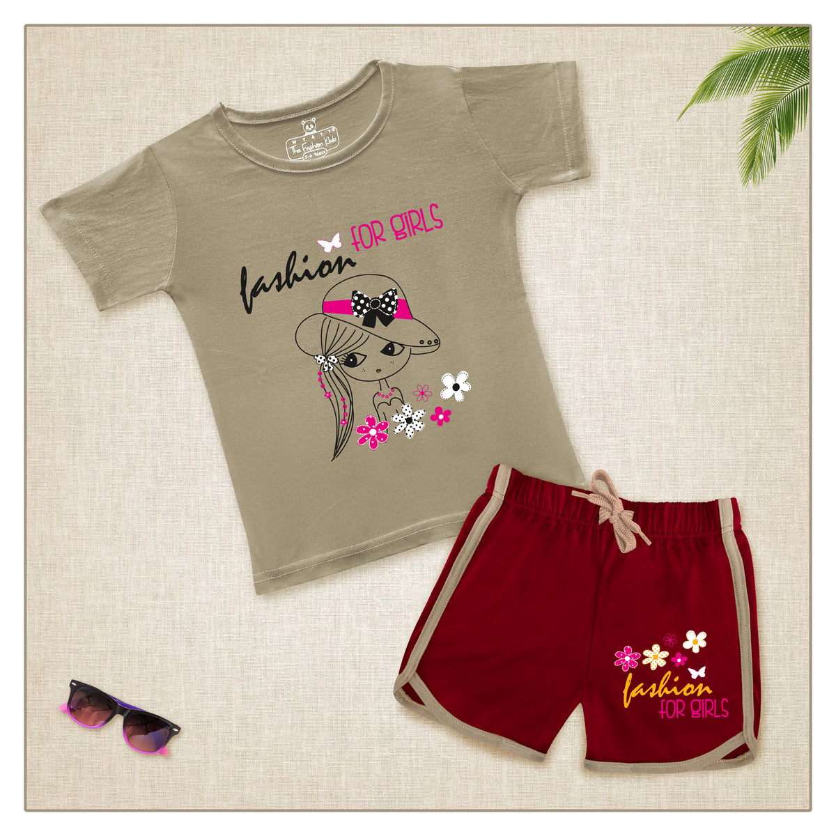 GIRLS T-SHIRT & SHORTS SET