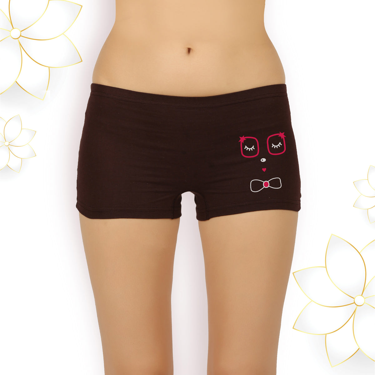 BOYSHORTS DARK COLOUR PRINT - IE