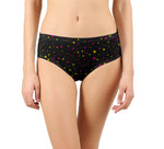 STAR PRINT BLACK PANTIES