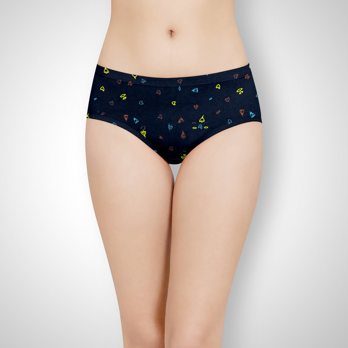 LILLY ROSE DARK COLOUR PANTIES FLOWER PRINT - IE