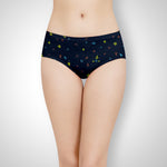 LILLY ROSE DARK COLOUR PANTIES FLOWER PRINT - IE