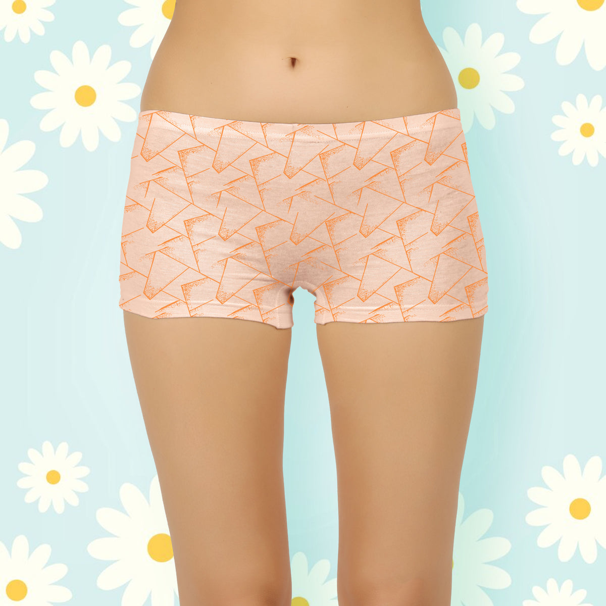 LIGHT COLOUR BOX PRINTED BOYSHORTS PANTY